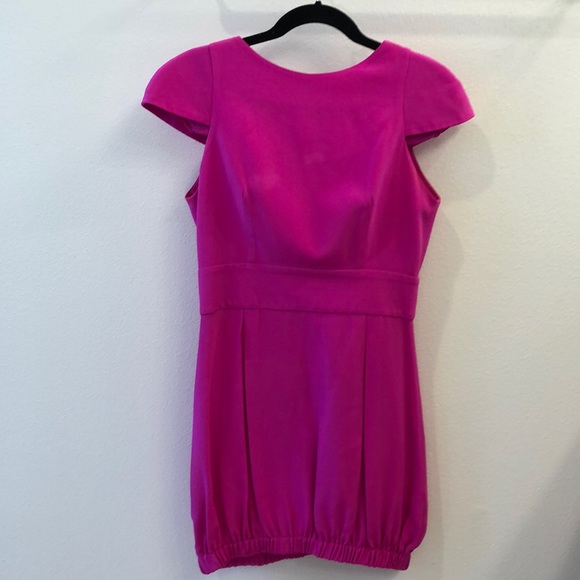 bright pink cocktail dress